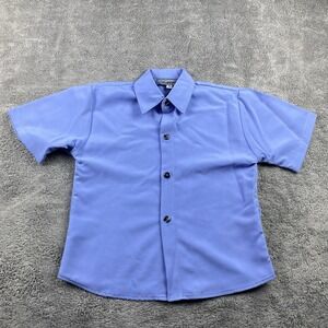 Lavana USA Shirt Buttons Womens 6 Blue Short Sleeve